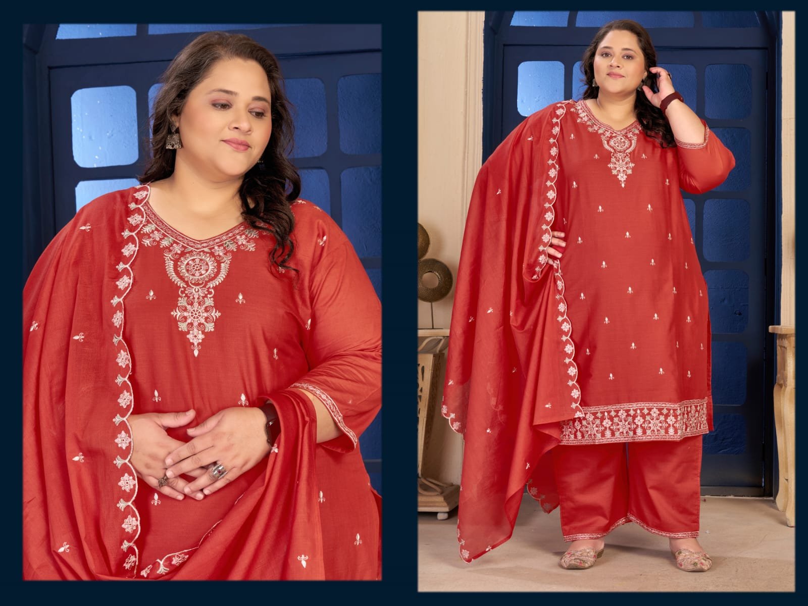 Latest Moksh Plus Size Pure Cotton Vol 2 Cotton Embroidered Kurti With Bottom Dupatta Wholesale 2026