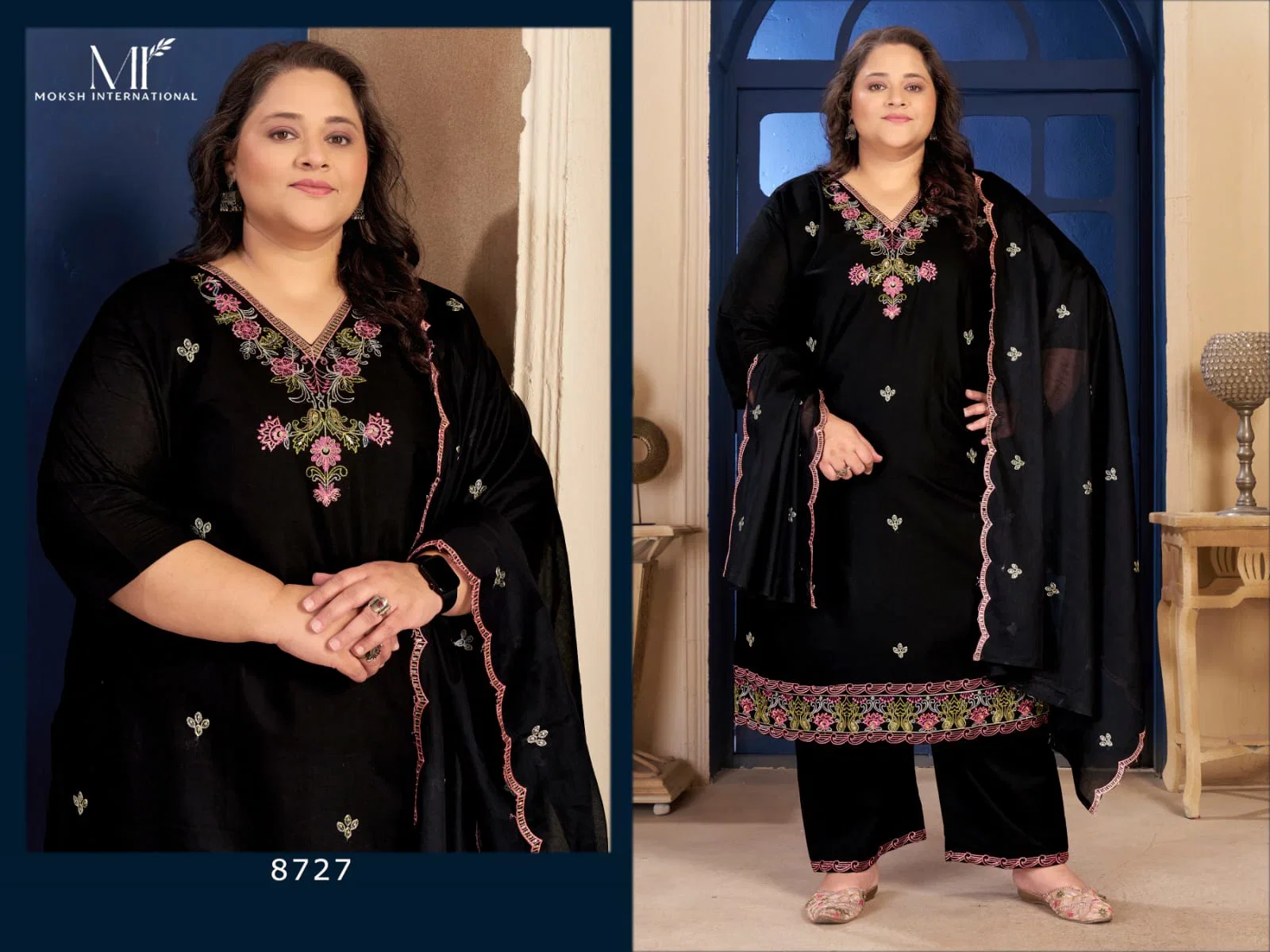 Latest Moksh Plus Size Pure Cotton Vol 2 Cotton Embroidered Kurti With Bottom Dupatta Wholesale 2026
