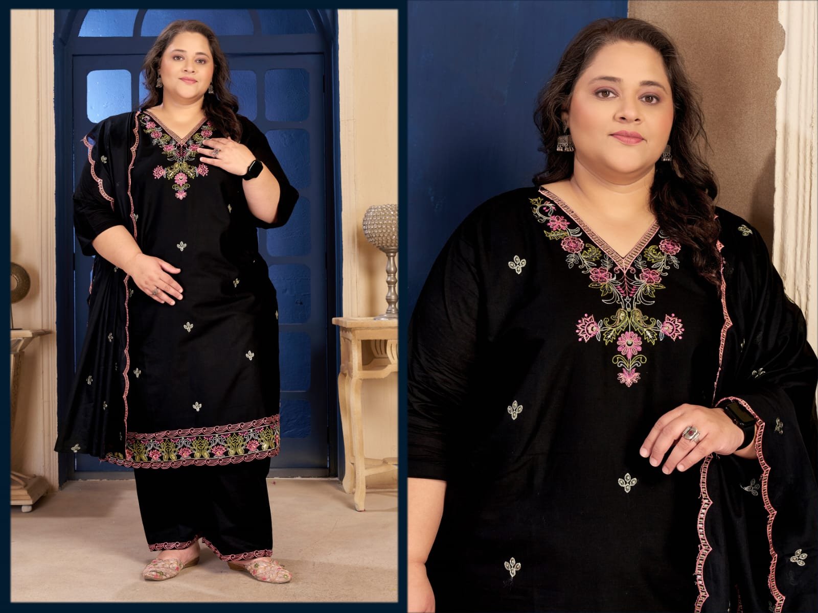 Latest Moksh Plus Size Pure Cotton Vol 2 Cotton Embroidered Kurti With Bottom Dupatta Wholesale 2026