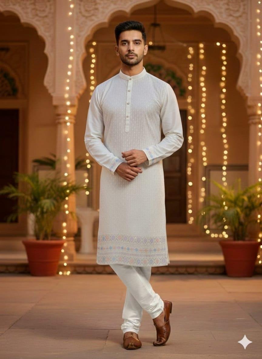 lekha Sal 24 Silk Thread Sequins Work Kurta Pajama Wholesale
