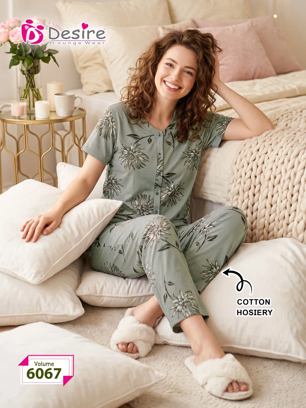 Launching Desire Prmium Vol 6067 Hosiery Cotton Fancy Night Wear Collection Wholesale 2026