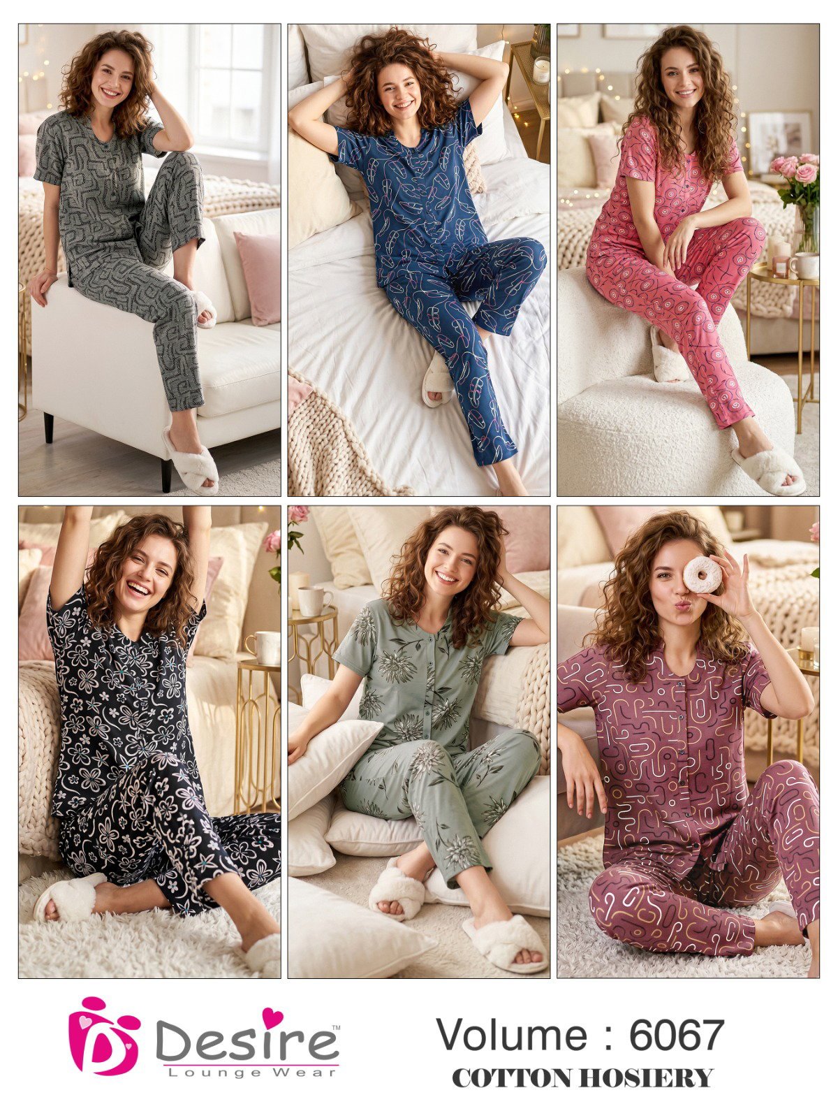 Launching Desire Prmium Vol 6067 Hosiery Cotton Fancy Night Wear Collection Wholesale 2026