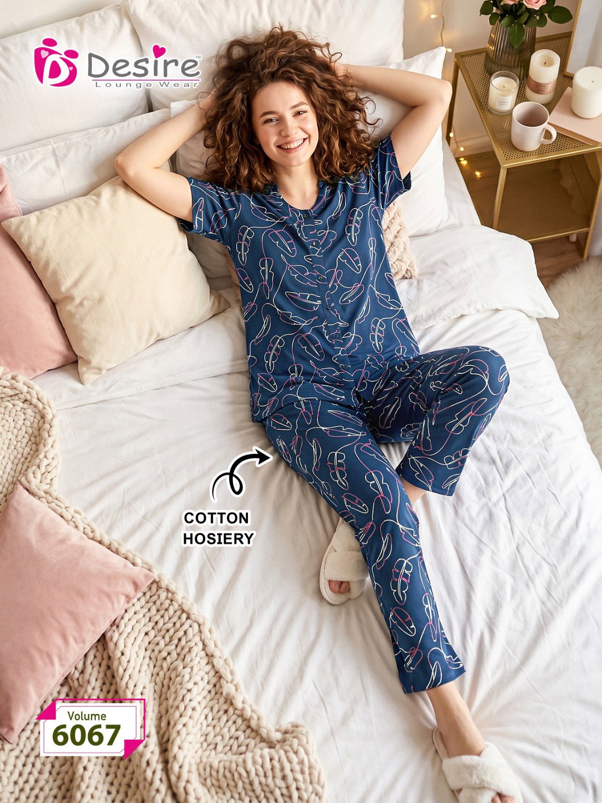 Launching Desire Prmium Vol 6067 Hosiery Cotton Fancy Night Wear Collection Wholesale 2026