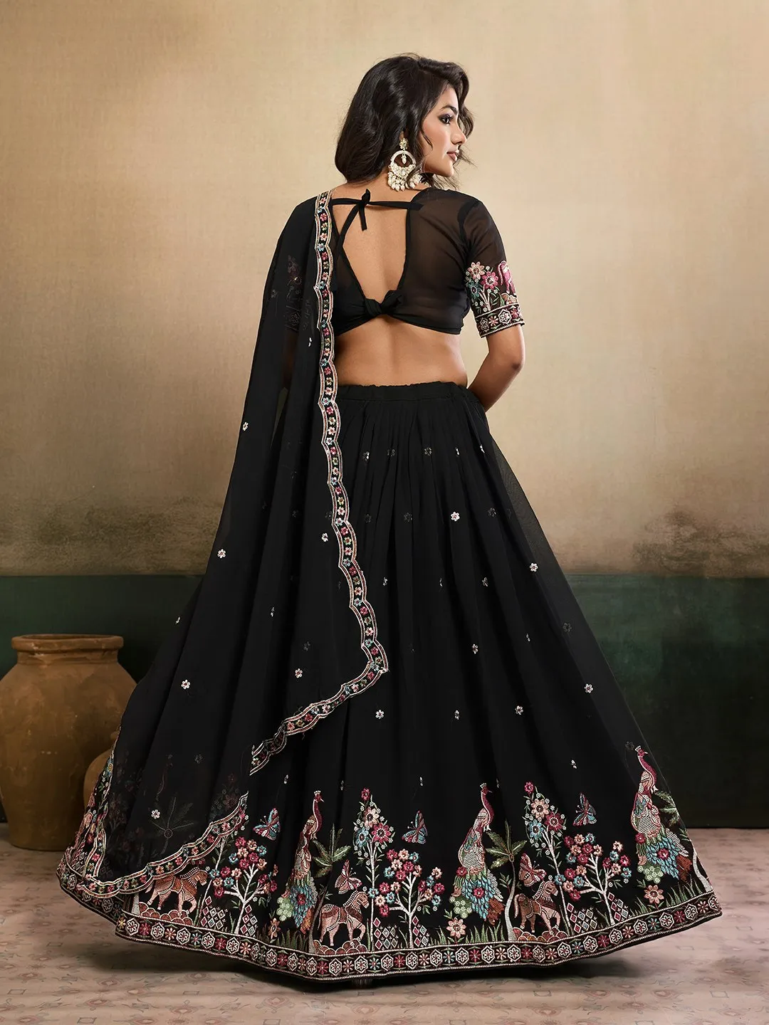 Latest Kiara Georgette Embroidery Work Lehenga Choli Wholesale Surat 2026
