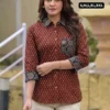 Laxmy 1106 Cotton Jaipuri Printed Office & Daily Wear Short Top Online Wholesale Surat