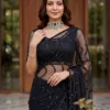 Latest DKT 5173 Net sequence Embroidery Work Party Wear Saree Wholesale Surat 2026