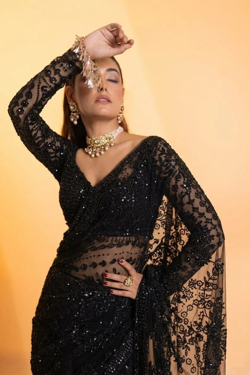 Beautiful Tamanna 3462 Net Embroidery Bollywood Trending Party Wear Saree 2026