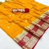 SNT Pure Viscose Georgette Saree Fancy Zari Border