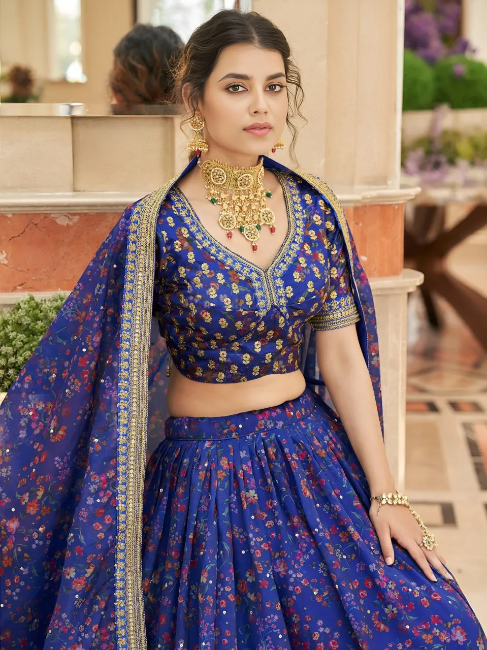 Buy Zeel 7423 Organza Embroidery Sequence Work Printed Lehenga Choli Surat 2026