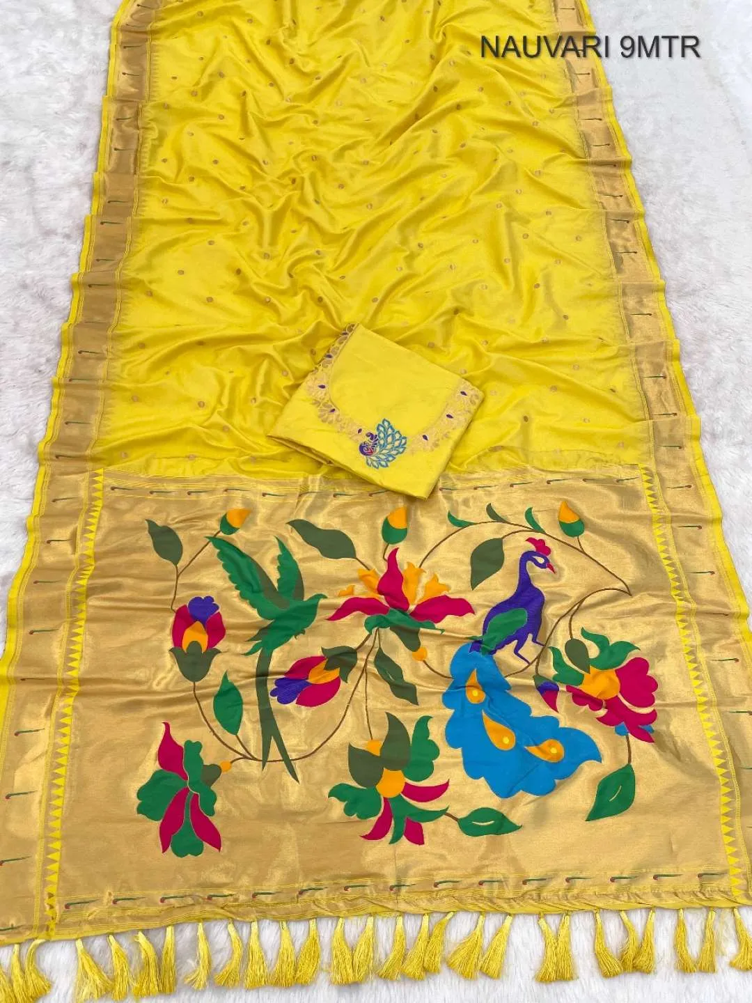 Launching BLJ Nauvari Maharashtra Paithani Silk 9 Yard Saree Online Wholesale Surat India 2026