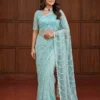 Latest DKT 5173 Net sequence Embroidery Work Party Wear Saree Wholesale Surat 2026