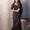 Rani 6082 Lichi Silk Jacquard Party Wear Saree Wholesale Surat