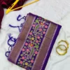 RGS Meenakari Silk Weaving Jari Work Wholesale Surat Saree