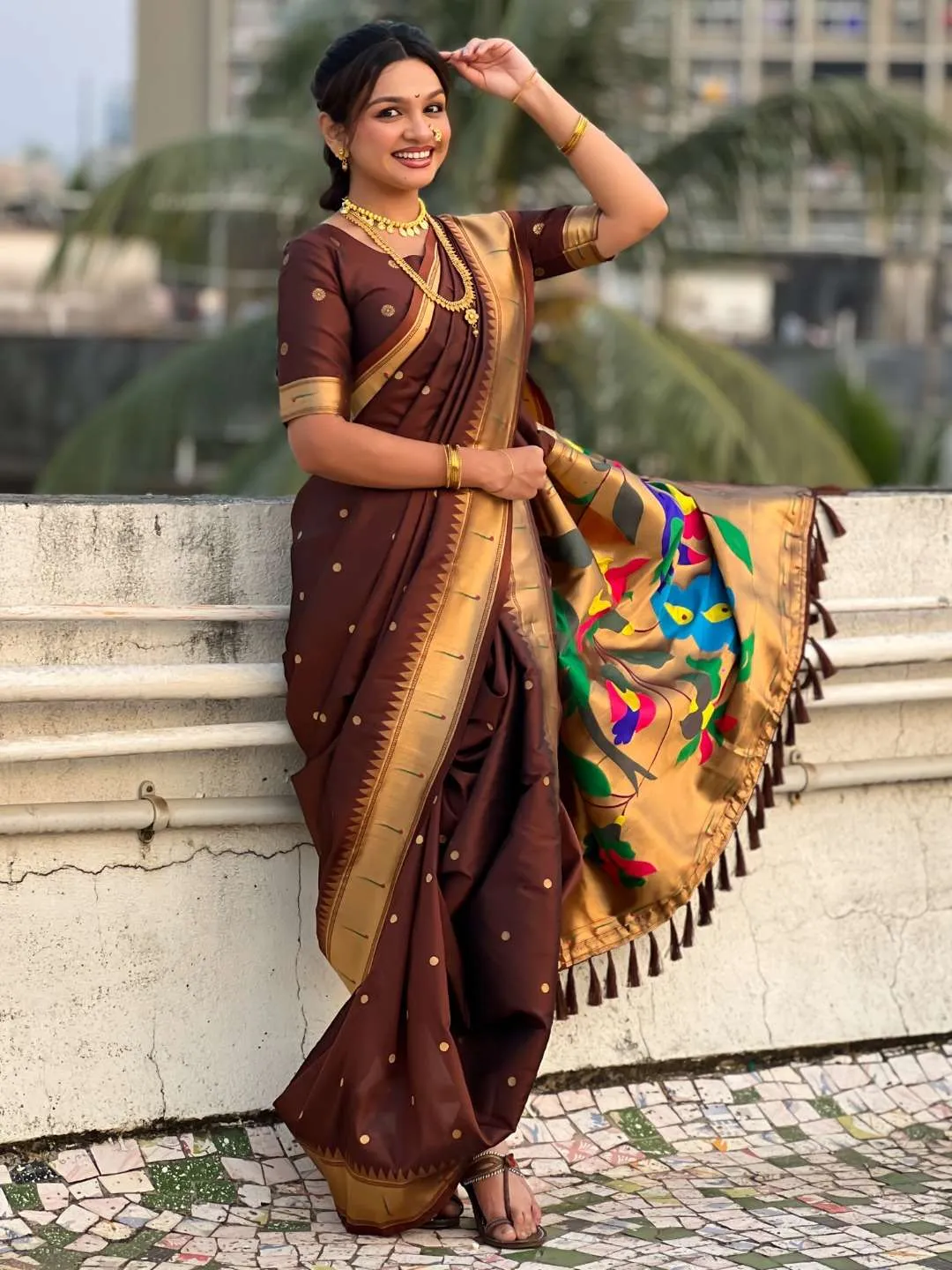 Launching BLJ Nauvari Maharashtra Paithani Silk 9 Yard Saree Online Wholesale Surat India 2026