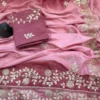 Kusum 843 Chinon Silk Sequence Festival Saree Wholesale Surat