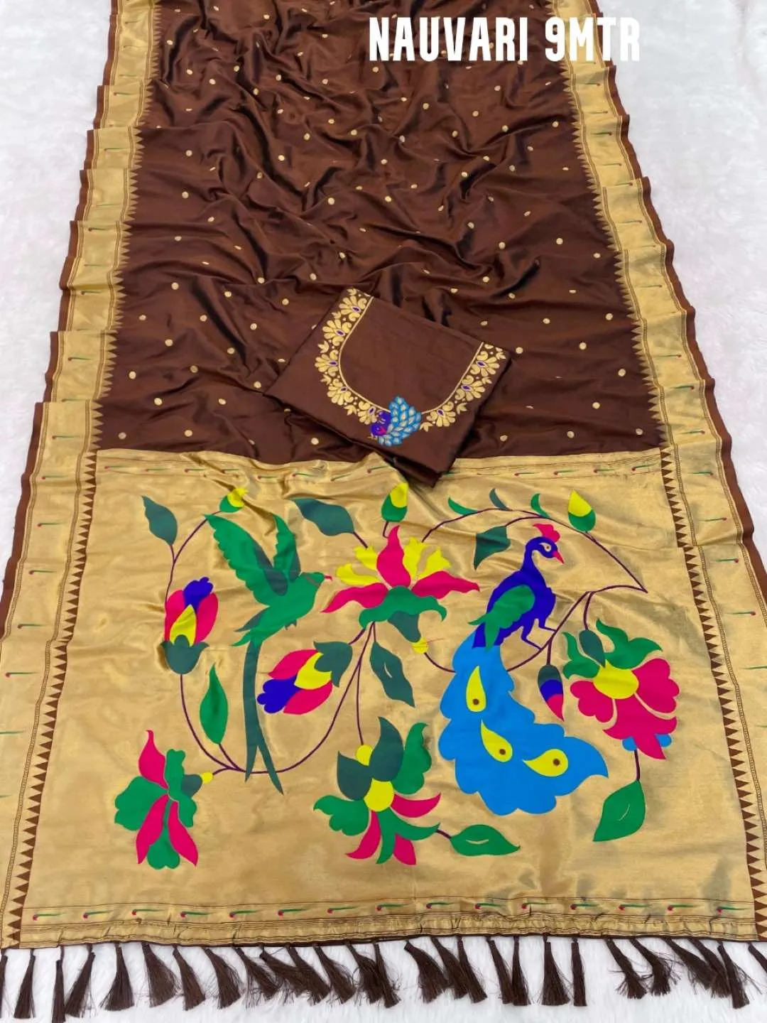 Launching BLJ Nauvari Maharashtra Paithani Silk 9 Yard Saree Online Wholesale Surat India 2026
