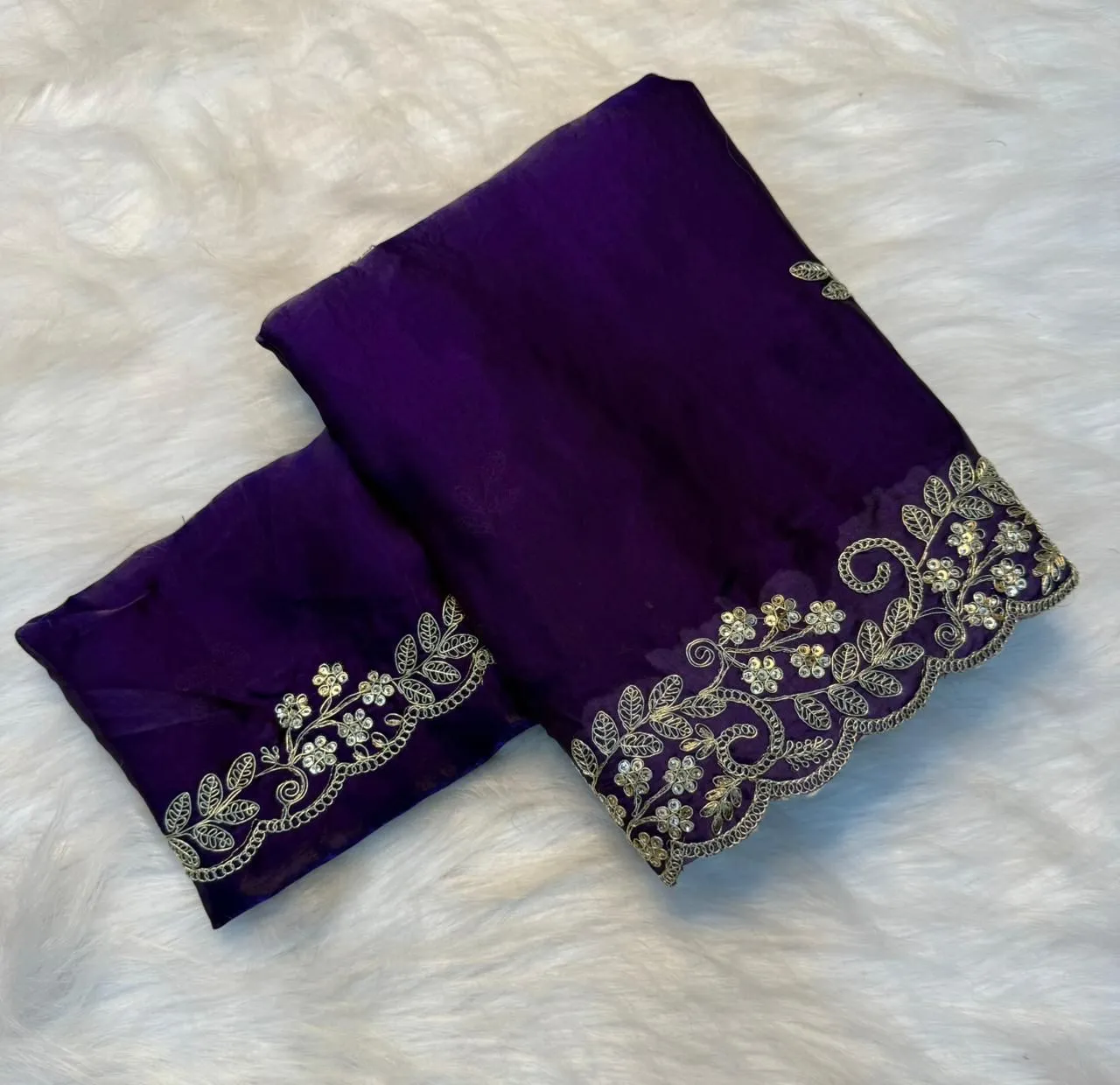 Buy SNT Soft Space Silk Saree With Sequence Embroidery Work 2026