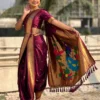Launching BLJ Nauvari Maharashtra Paithani Silk 9 Yard Saree Online Wholesale Surat India 2026