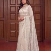 Latest DKT 5173 Net sequence Embroidery Work Party Wear Saree Wholesale Surat 2026