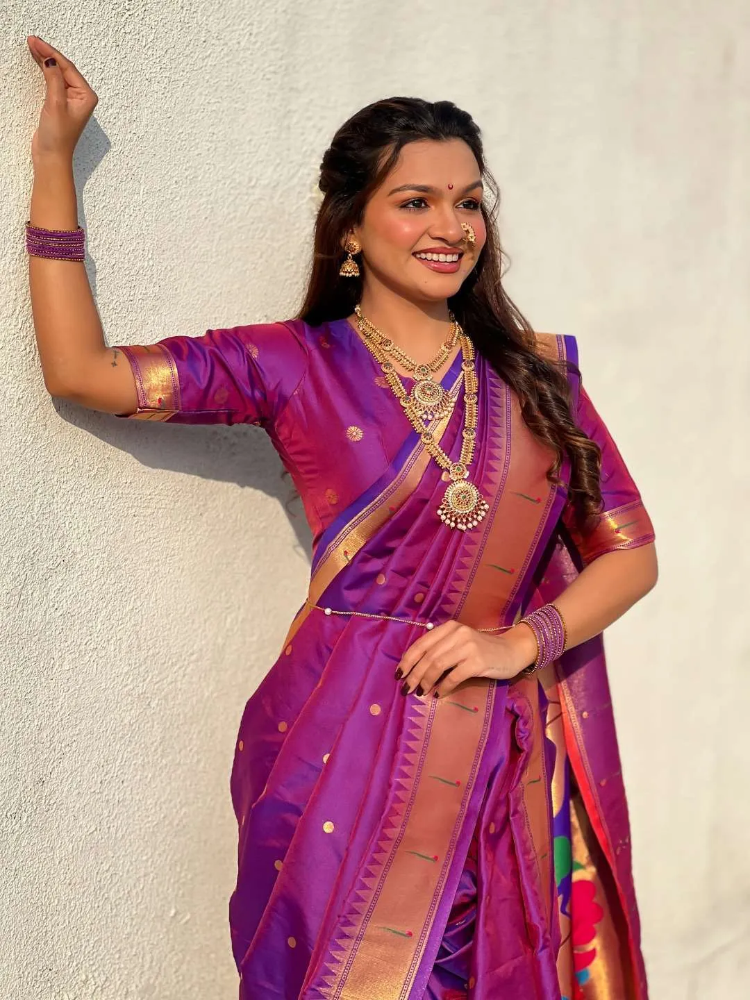 Launching BLJ Nauvari Maharashtra Paithani Silk 9 Yard Saree Online Wholesale Surat India 2026