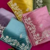 Kusum 843 Chinon Silk Sequence Festival Saree Wholesale Surat