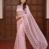 Latest DKT 5173 Net sequence Embroidery Work Party Wear Saree Wholesale Surat 2026