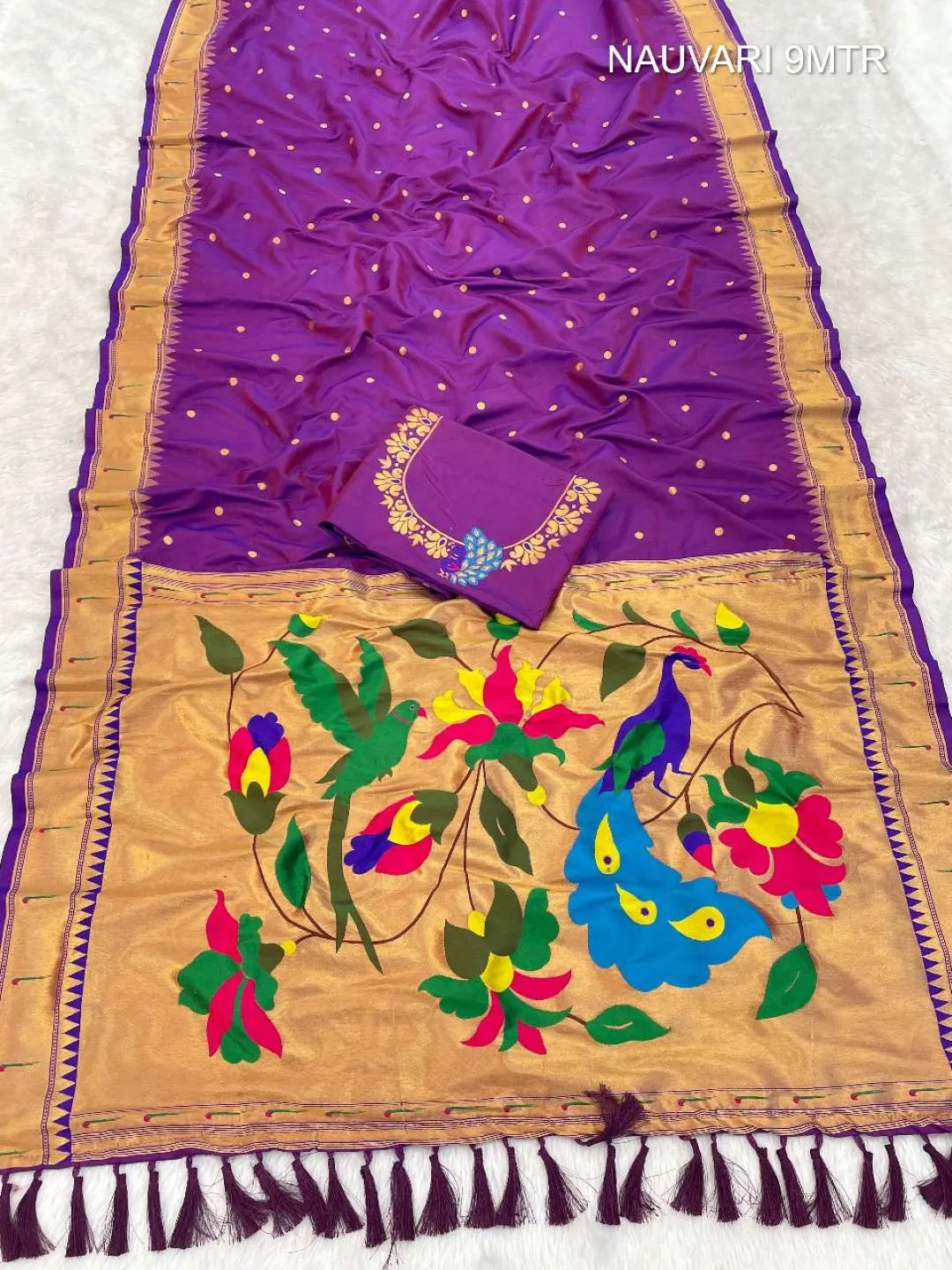 Launching BLJ Nauvari Maharashtra Paithani Silk 9 Yard Saree Online Wholesale Surat India 2026