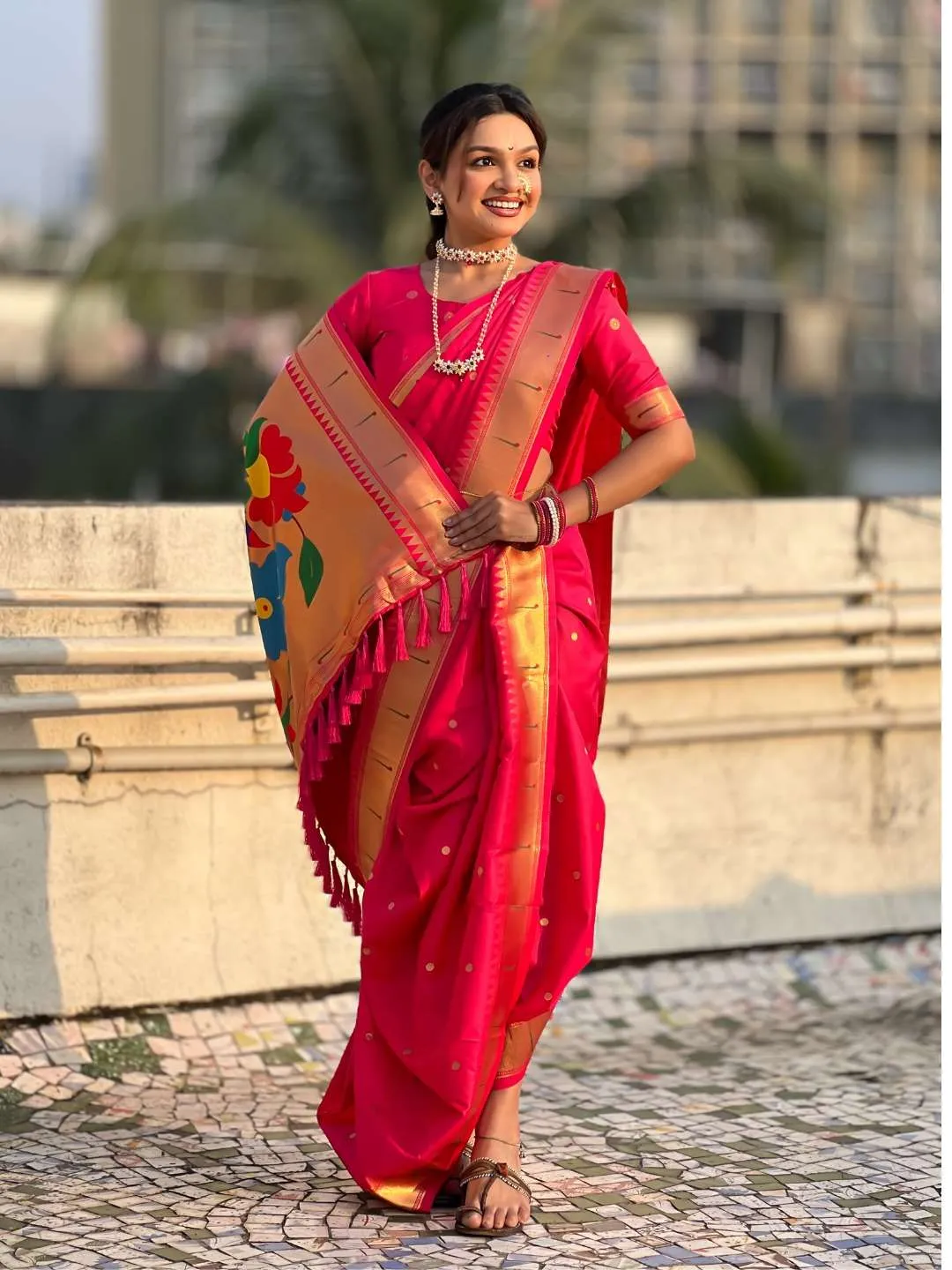 Stylish BLJ Nauvari Paithani Silk Nauvari Traditional 9 Yard Saree Wholesale Surat Supplier Online 2026