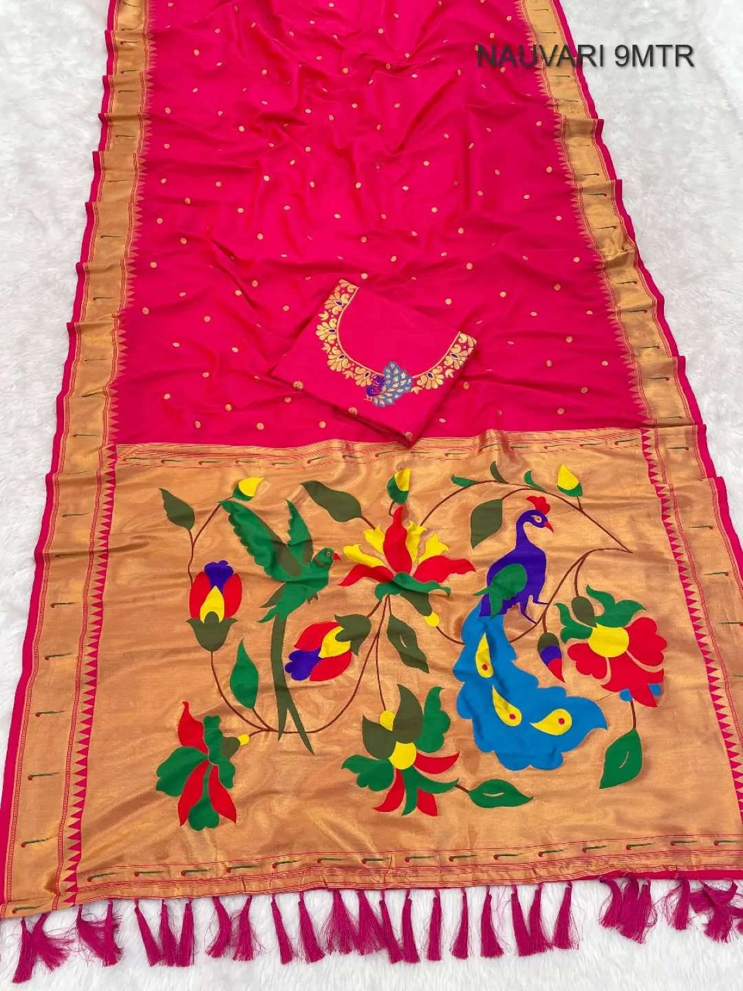 Stylish BLJ Nauvari Paithani Silk Nauvari Traditional 9 Yard Saree Wholesale Surat Supplier Online 2026