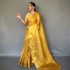 Stylish Tissue Silk Weaving Saree Wholesale Supplier India Taf Gulabo 2 2026