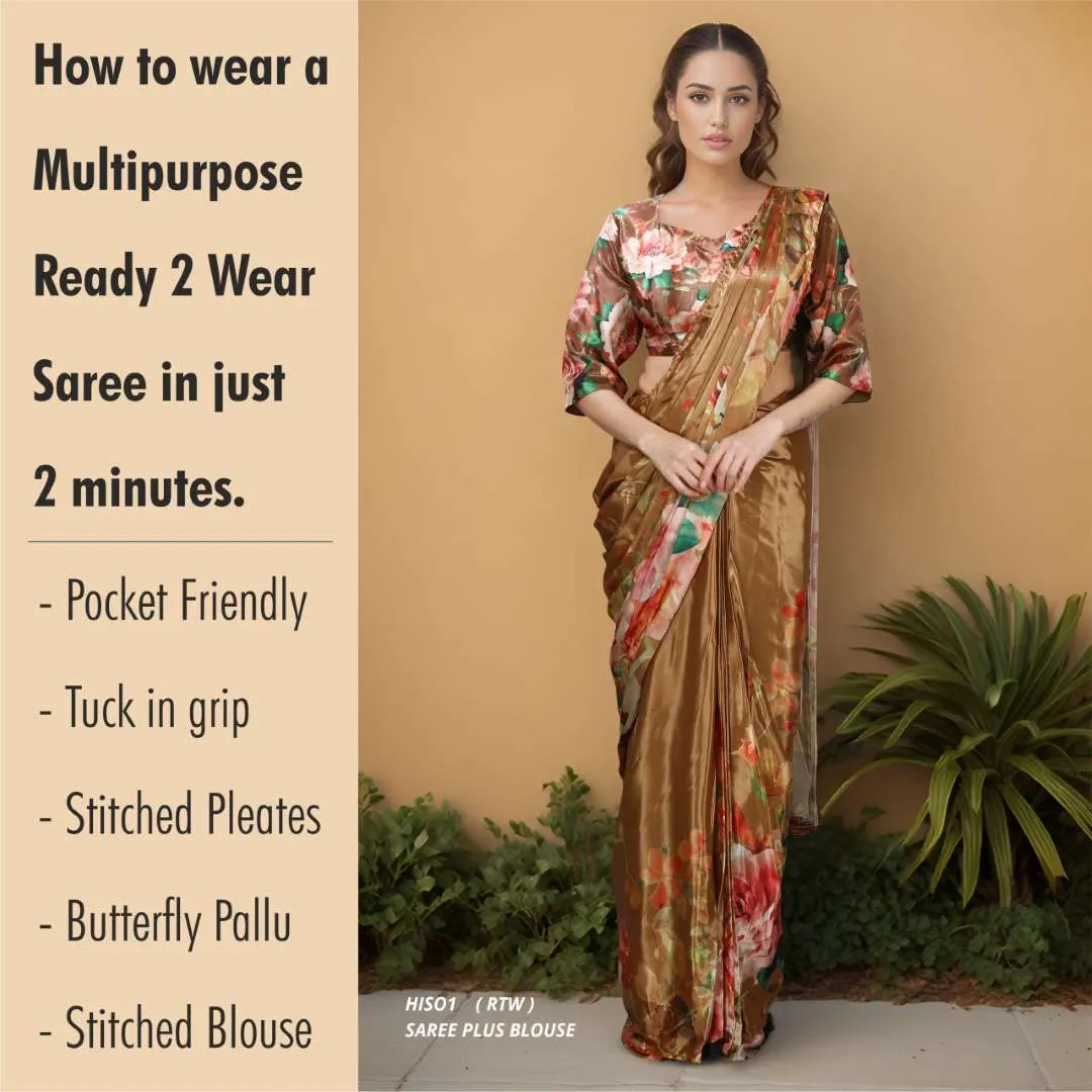 1 Minute Ready To Wear Saree Wholesale Online Sanjana