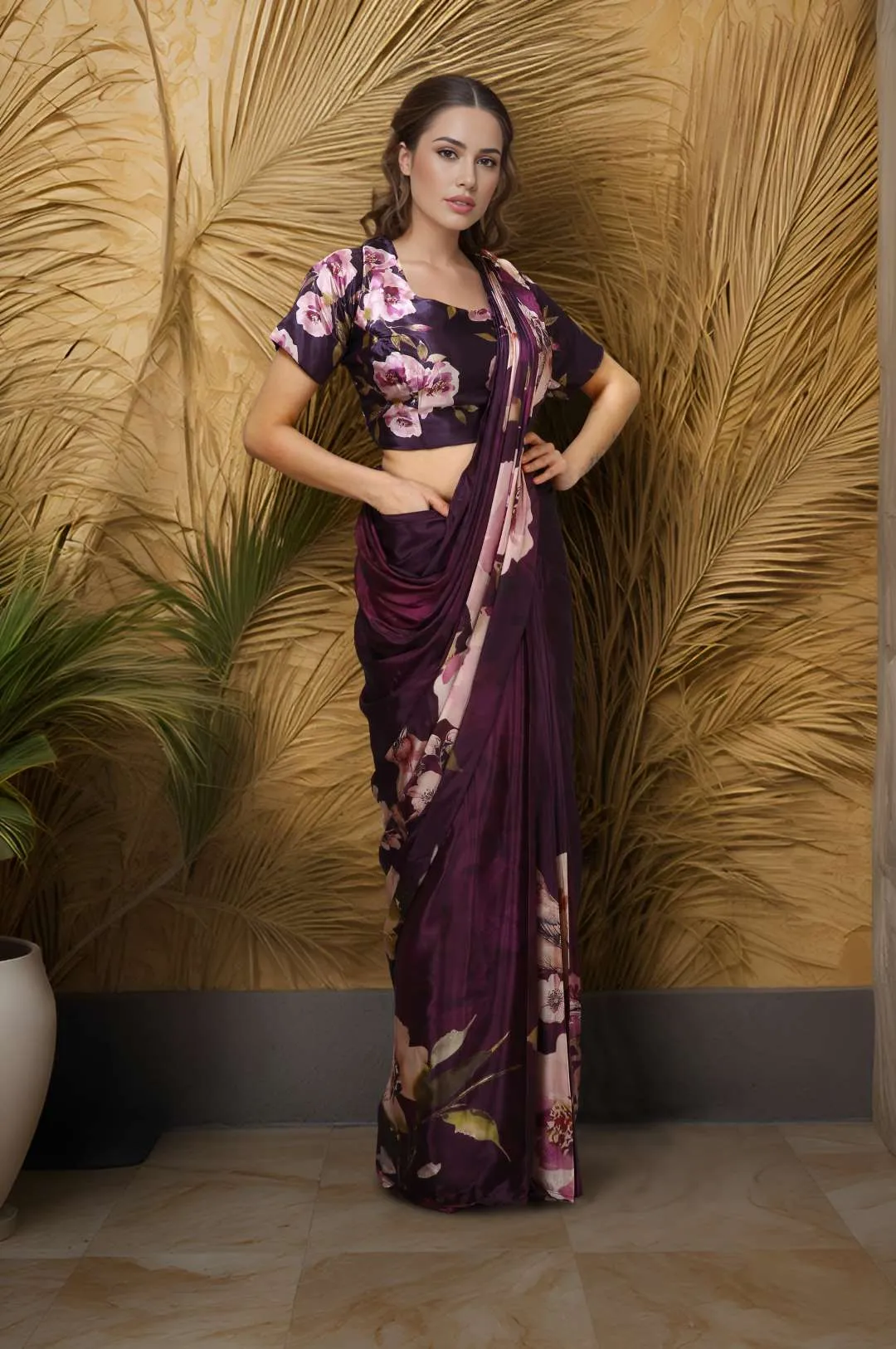 Launching 1 Minute Ready To Wear Saree Wholesale Online Sanjana 2026