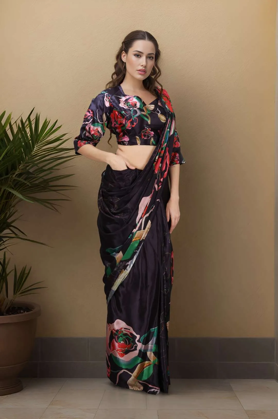 Launching 1 Minute Ready To Wear Saree Wholesale Online Sanjana 2026