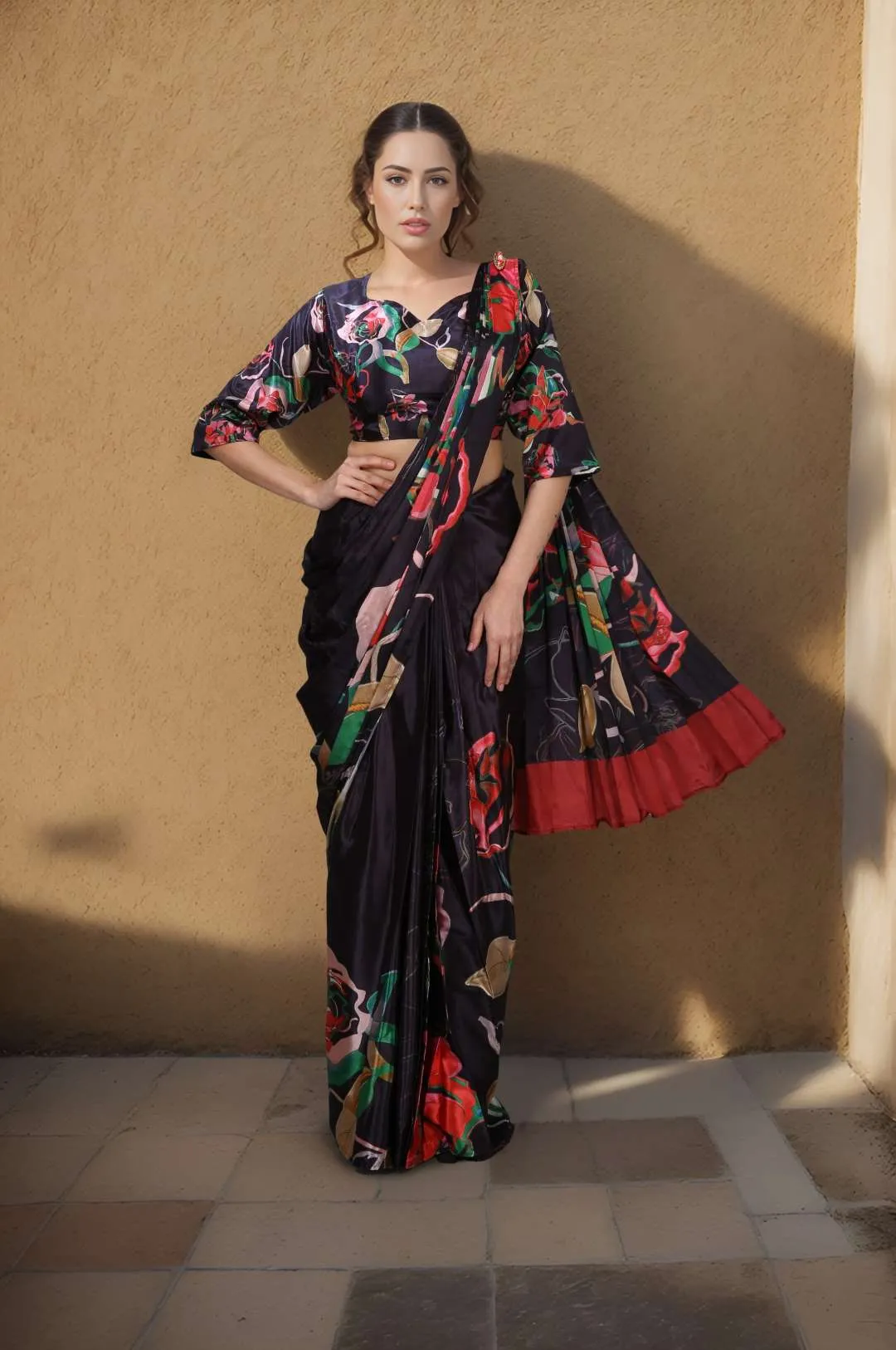 Launching 1 Minute Ready To Wear Saree Wholesale Online Sanjana 2026