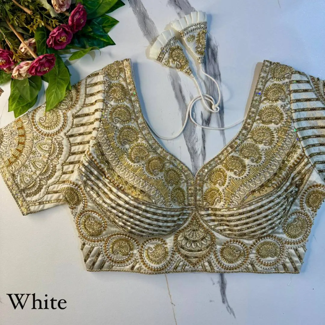 Priyal Italian Silk Sequence Wedding Readymade Blouse Wholesale Surat