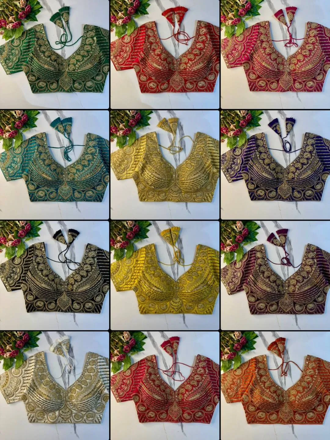 Priyal Italian Silk Sequence Wedding Readymade Blouse Wholesale Surat