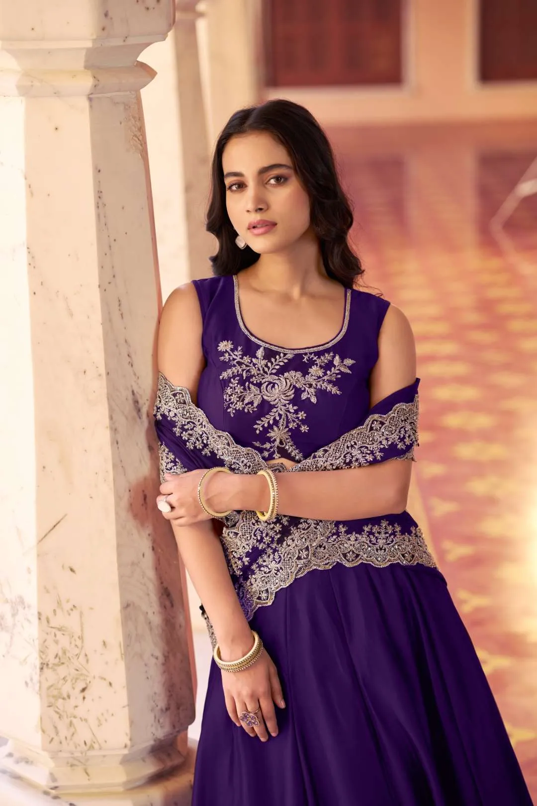 Rangoli Silk Tube Beads Lehenga Choli Wholesale Surat WMN 1475