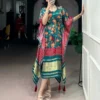 WMN 3003 Pure Gaji Silk Kaftan Wholesale in India