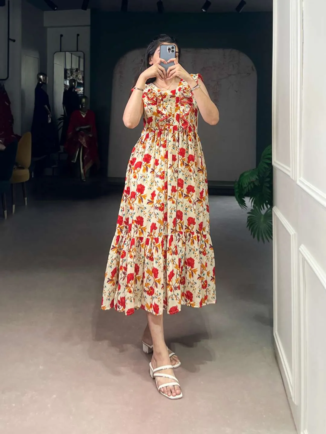 Buy WMN 4506 Maslin Silk Frock Kurti Wholesale Supplier Surat 2026