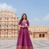 TAF 2407 Craft Silk Women Gown Wholesale Surat India
