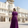 Latest TAF 2407 Craft Silk Women Gown Wholesale Surat India 2026
