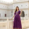 Latest TAF 2407 Craft Silk Women Gown Wholesale Surat India 2026