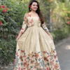 Stylish TAF 2151 Silk Blend Kalamkari Gown Dress Wholesale Surat 2026