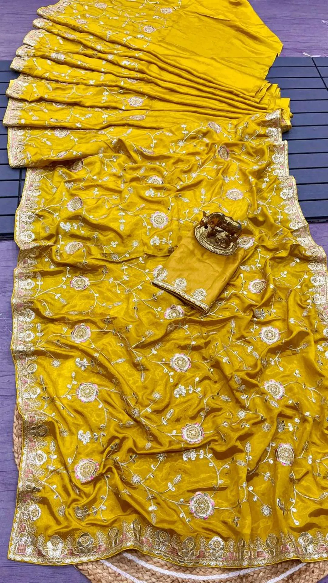 Buy Karishma Urmila 2 Silk Foil Gota & Multi Work Saree Wholesaler India 2026