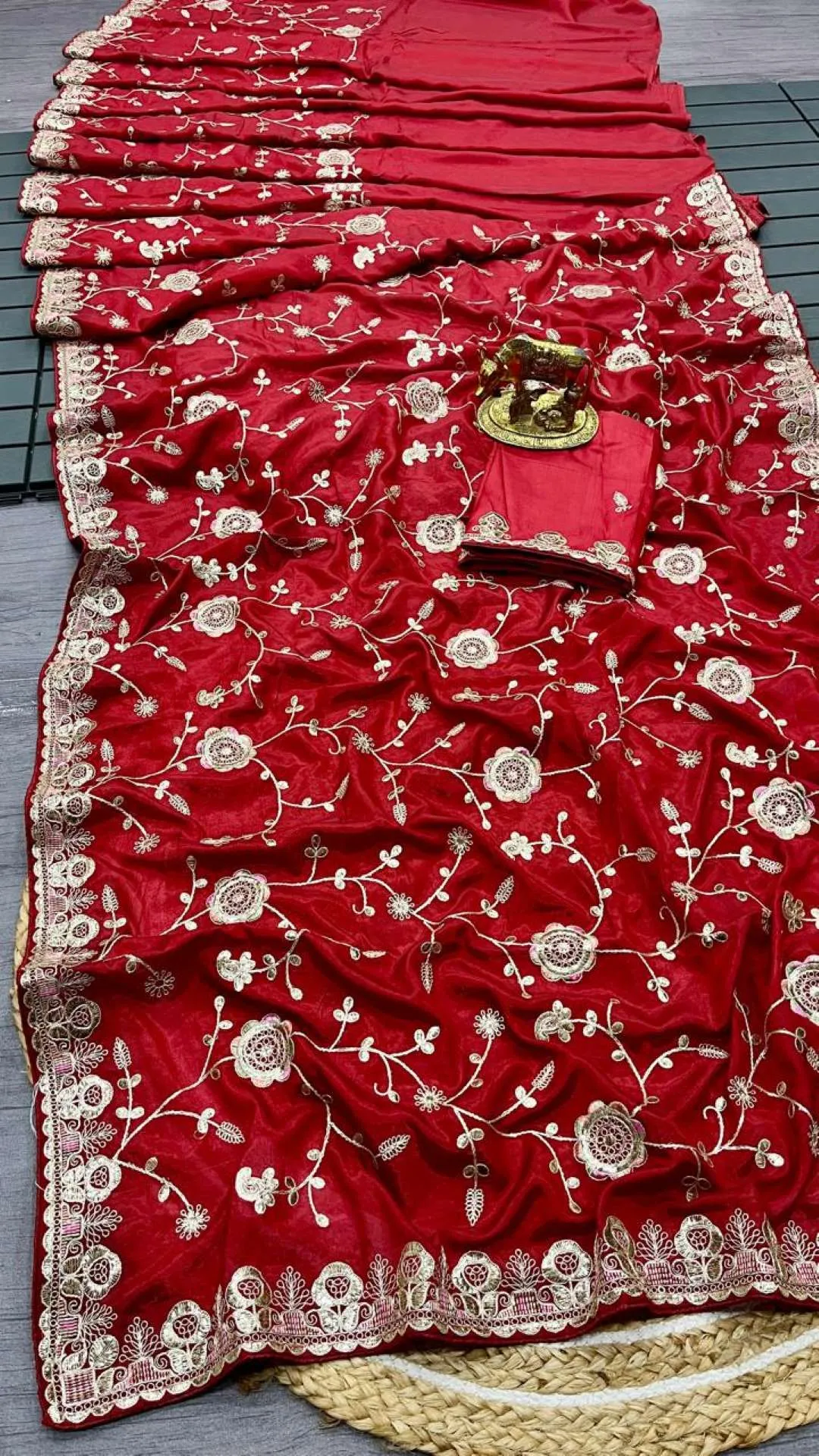 Buy Karishma Urmila 2 Silk Foil Gota & Multi Work Saree Wholesaler India 2026