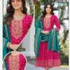 Buy Blue Hills Riya Rayon Foil Printed Anarkali Kurti With Dupatta Wholesale 2026