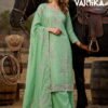 Four Dots Vartika Mal Chanderi Cotton Handworked Dress Material Wholesale