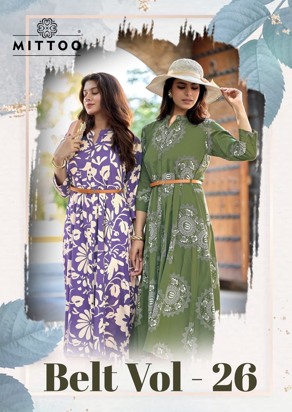 Mittoo Belt Vol 26 Rayon Printed Casual Wear One Piece Collection Wholesale