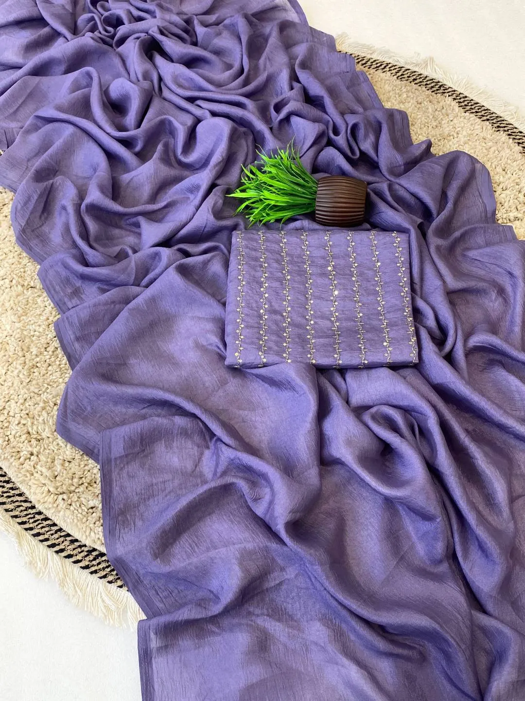 Beautiful SS180 Crush Rangoli Silk Sequence Work Saree Online Shopping 2026