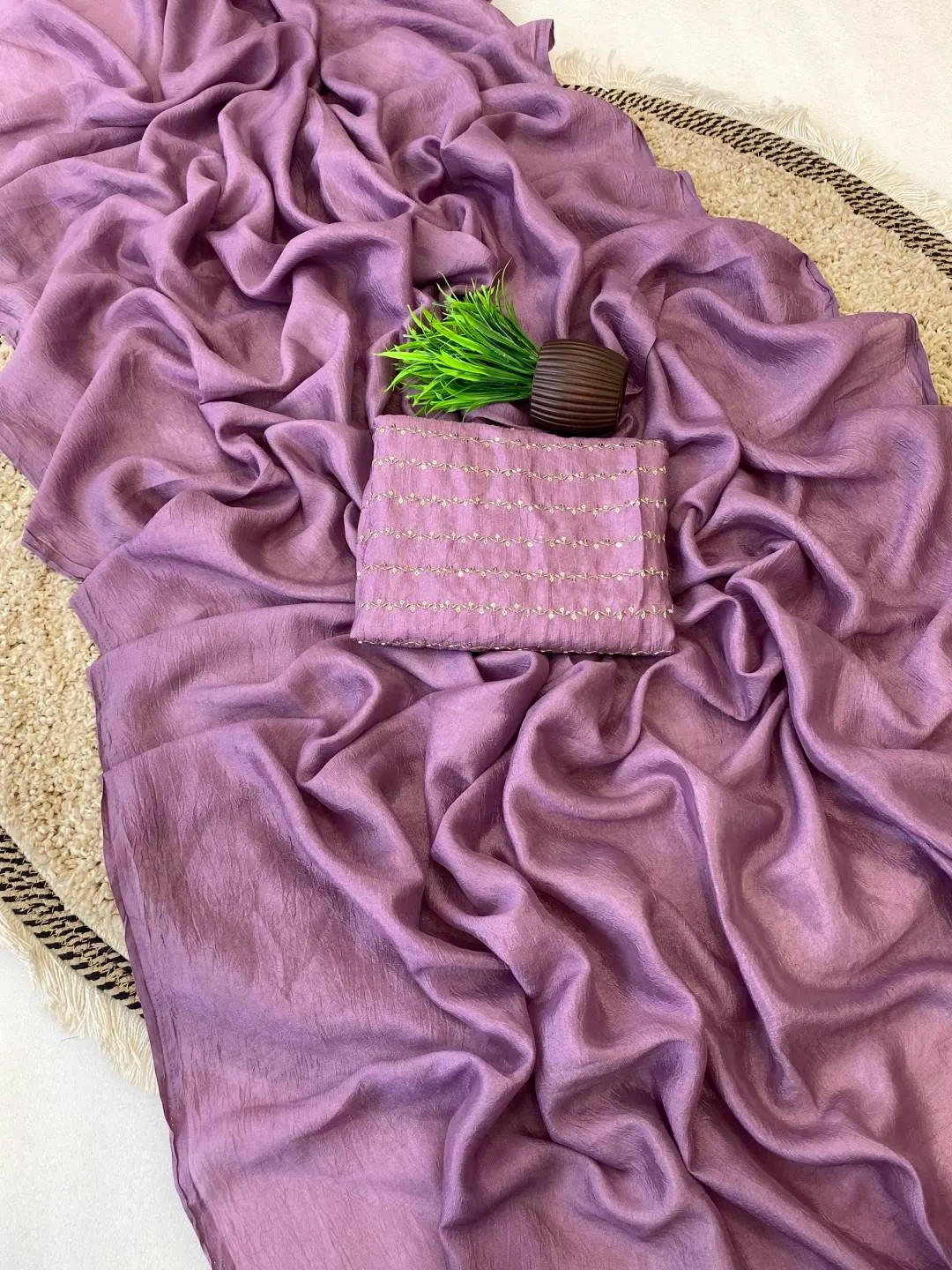 Beautiful SS180 Crush Rangoli Silk Sequence Work Saree Online Shopping 2026